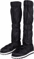 Black Quilted High Top Boots Sneakers Shoes 2