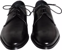Black Calfskin Leather Derby Men Dress Shoes 1
