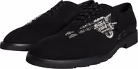 Black Suede Sicilia Lace Up Formal Shoes 2