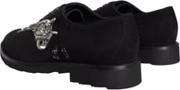 Black Suede Sicilia Lace Up Formal Shoes 3
