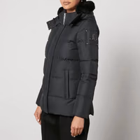 Black Polyester Jacket & Coat 1