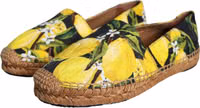 Multicolor Lemon Slip On Espadrilles Shoes 2