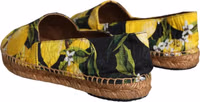 Multicolor Lemon Slip On Espadrilles Shoes 3
