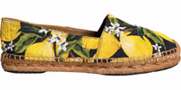 Multicolor Lemon Slip On Espadrilles Shoes 4