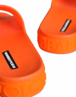 Orange Rubber Slides Sandals Beachwear Shoes 5