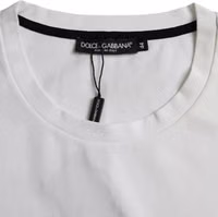 White Red Lips Print Cotton Men T-shirt 3