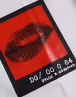 White Red Lips Print Cotton Men T-shirt 4