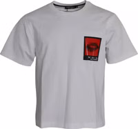 White Red Lips Print Cotton Men T-shirt 5