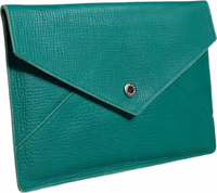 Green Leather Handbag Clutch Mini Purse Pouch Tablet Case 2