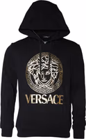 Black Medusa Print Cotton HoodiePullover Sweatshirt Sweater 4