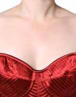 Red Bustier Corset Lace Bodycon Midi Dress 4