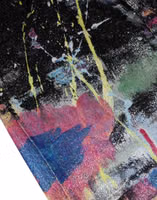 Multicolor Splatter Paint Cotton Skinny Denim Jeans 4