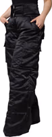 Black Quilted High Waist Women Boot Cut Pants 2
