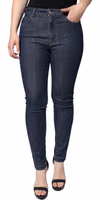 Dark Blue QUEEN Cotton Skinny Denim Jeans 1