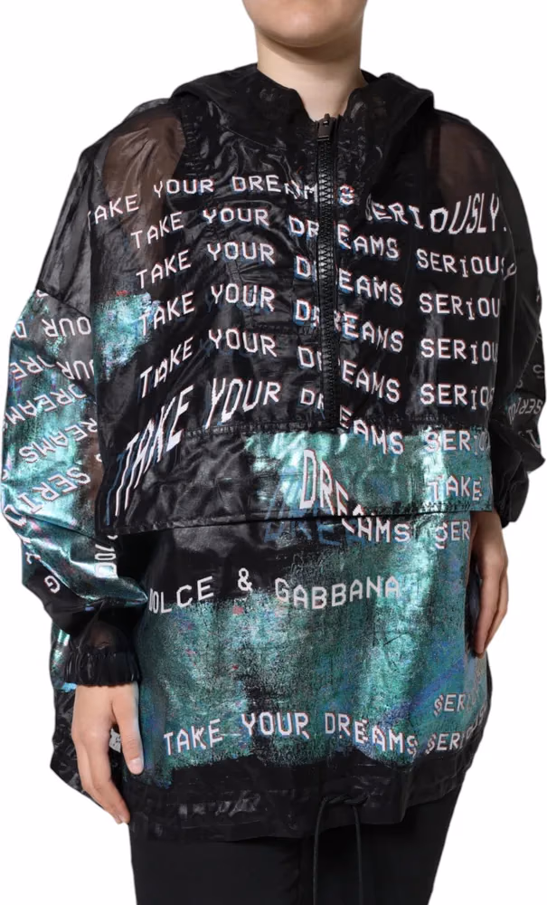 Multicolor Print Hooded Sweatshirt Sweater