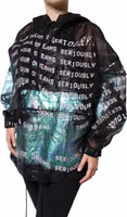 Multicolor Print Hooded Sweatshirt Sweater 2