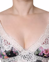 Black Floral Lace Short Sleeves Blouse Top 4