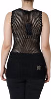 Black Mesh See Through Sleeveless Tank Top 3