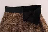 Gold Black Short Mini Skirt 4
