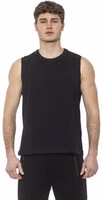 Black Cotton Men Tank Top 2