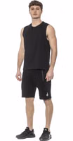 Black Cotton Men Tank Top 4