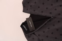 Gray Polka Dotted Sheath Wool Dress 5
