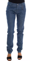 Blue Wash Cotton Boyfriend Fit Jeans 1