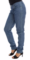 Blue Wash Cotton Boyfriend Fit Jeans 2