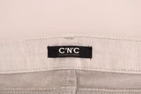 White Cotton Stretch Slim Jeans 4