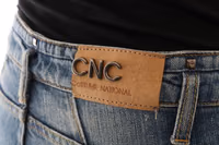 Blue Cotton Stretch Denim Jeans 4