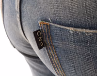 Blue Cotton Stretch Denim Jeans 5