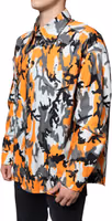 Multicolor Camouflage Cotton Denim Collared Jacket 2