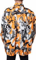Multicolor Camouflage Cotton Denim Collared Jacket 3