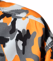 Multicolor Camouflage Cotton Denim Collared Jacket 5