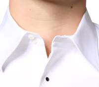 White Bib Cotton Poplin Formal Dress Shirt 4