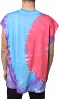 Multicolor Tie Dye Cotton Sleeveless T-shirt 3