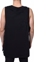 Black Cotton Born To Be Free Sleeveless T-shirt 3