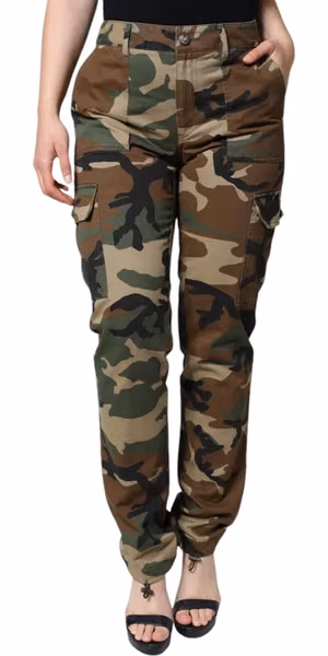 Multicolor Camouflage Cargo Pants