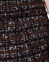 Multicolor High Waist Tartan Tweed A-line Mini Skirt 4