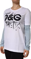White Cotton Logo Print Round Neck T-shirt 2