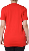 Red Cotton Crew Neck Short Sleeve Tee T-shirt 3