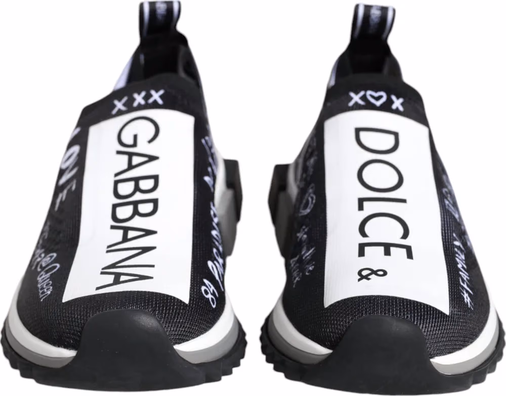 Black White Sorrento Low Top Sneakers Shoes