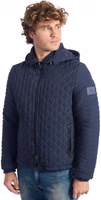 Blue Polyamide Men's Quilted Jacket 2