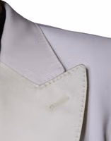 Off White Wool Single Breasted Dress Blazer 5