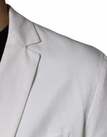 White Single Breasted One Button Dress Formal Blazer 5
