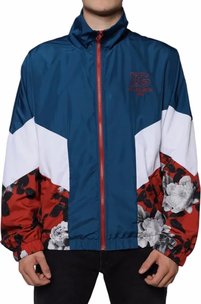 Multicolor Polyester Full Zip Jacket