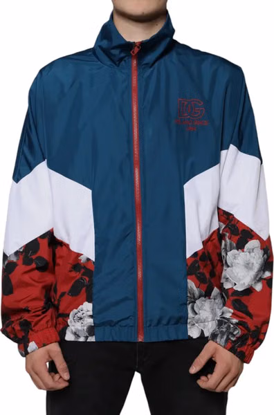 Multicolor Polyester Full Zip Jacket