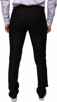 Black Wool Skinny Dress Formal Pants 3
