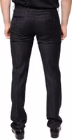 Black Stripes Skinny Men Dress Pants 3