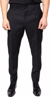Black Wool Skinny Men Dress Pants 1